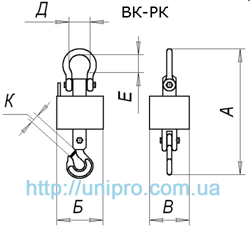 Крановые весы с радиоканалом ВК-РК